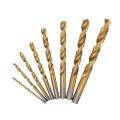 8PCS Titanium Coated HSS Twist Drill Bit Set